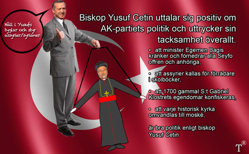 Turkiets marionett biskop Yusuf Cetin