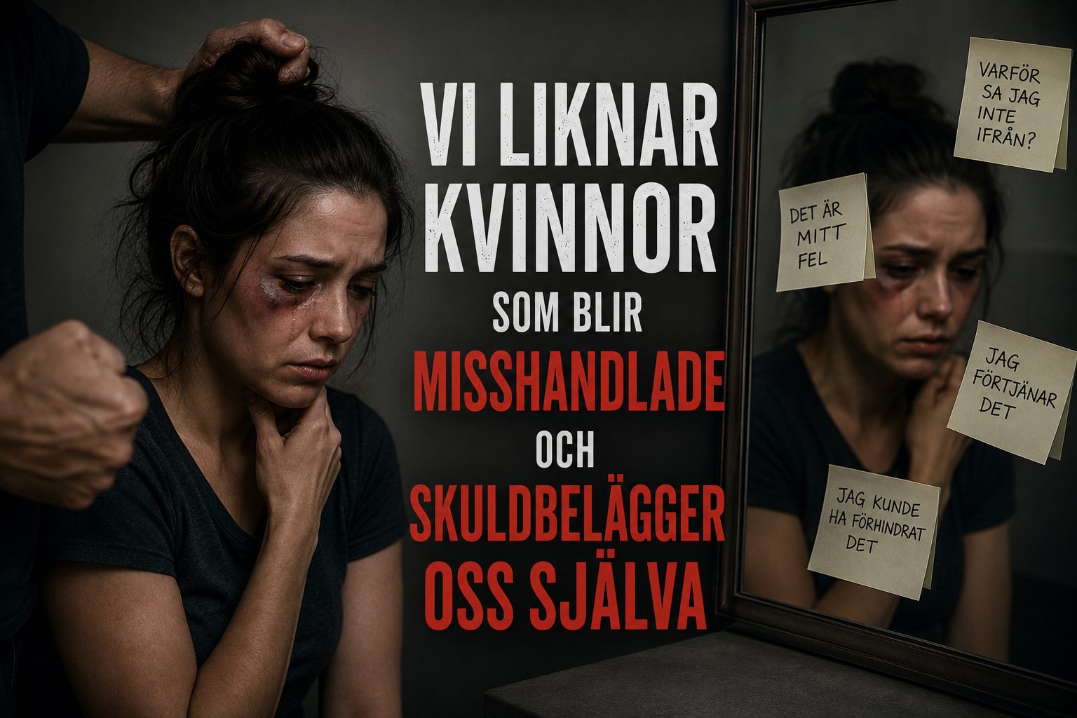 VI LIKNAR KVINNOR SOM BLIR MISSHANDLADE OCH SKULDBELÄGGER OSS SJÄLVA